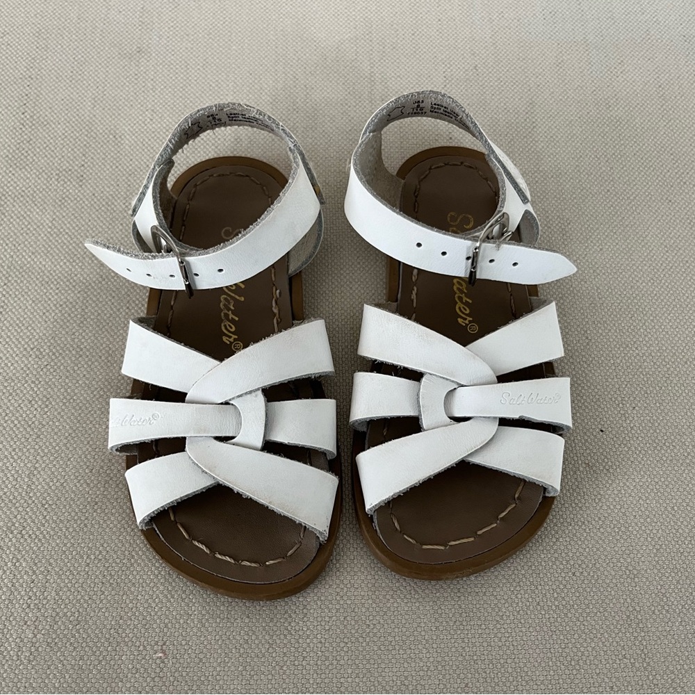 Kids White Salt Water Sandals